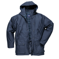 PARKA ACOLCHOADA C/ CAPUZ AZUL ESC S521